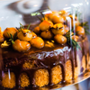 Chocolate Ganache with Edible Gold Leaf