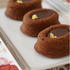 Small chocolate cakes with Edible Gold✨