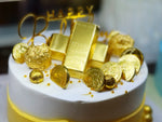 24ct Edible Gold Leaf Loose - 25 Leaves (80mm)