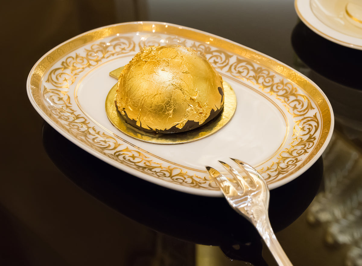 23ct Edible Gold Leaf Loose - 5 Leaves (80mm)