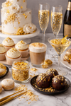 Ideas for using Edible Gold Leaf at Wedding Receptions