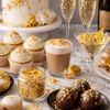 Ideas for using Edible Gold Leaf at Wedding Receptions