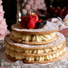 Layered Mille-Feuille Pastry with Edible Gold Leaf