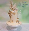 Edible Gold Leaf Cake Design