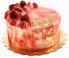 A decorated red velvet cake with Edible Gold✨🍰