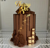 Edible Gold Chocolate Birthday Cake by Rosie Bakes