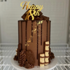 Edible Gold Chocolate Birthday Cake by Rosie Bakes