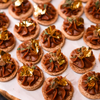 Edible Gold Leaf Chocolate Canapes