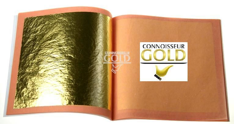 Loose Leaf for Small Cakes Luxury Gold Leaf Sheets Barnabas Gold Gold Leaf Genuine Edible Gold 1.5 inches per Sheet Book of 12 Sheets 