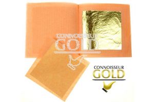 5 Loose leaves Booklet 24ct Edible Gold Leaf 50 x 50 mm