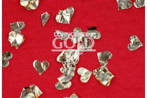500mg 23ct Gold Hearts