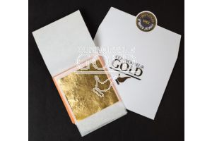 23ct Red/Rose Edible Gold Leaf Transfer 80 x 80 - 25 Sheets 