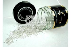 100 mg Genuine Silver Small Flakes